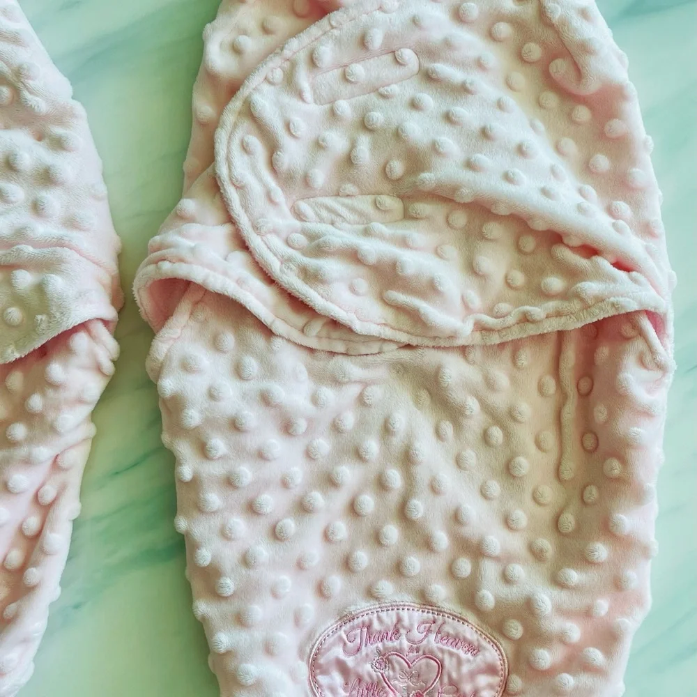 Soft Pink Baby Swaddle Set